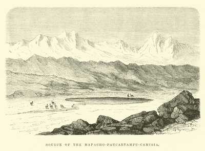 Source of the Mapacho-Paucartampu-Camisia by Edouard Riou